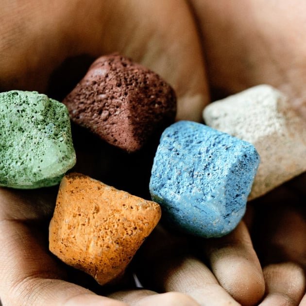 Handmade Mini Stone Crayon Set Coloured (4)